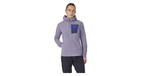 Veste polaire femme rab tecton hoody violet