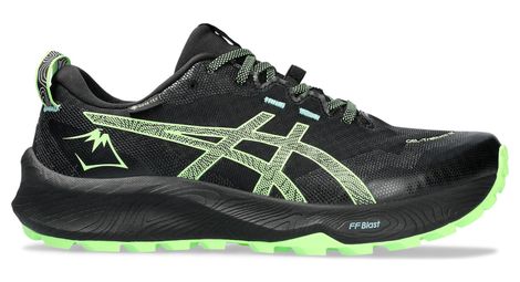 Chaussures de trail running asics gel trabuco 12 gtx noir vert