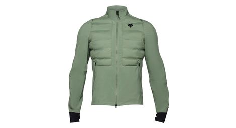 Veste manches longues fox flexair fire hybrid vert