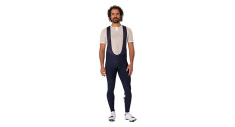Cuissard long à bretelles rapha brevet cargo winter bleu foncé homme