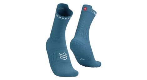 Compressport pro racing socks v4.0 run high blau 35-38