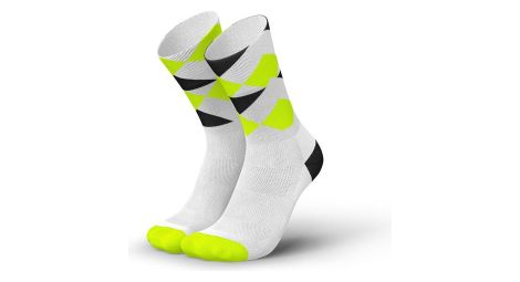 Incylence peaks running socks white green