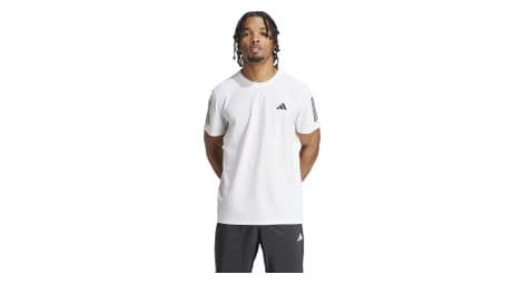 Maillot manches courtes adidas own the run blanc homme