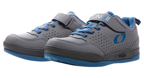 pair of o 39 neal flow spd v 22 mtb shoes gray blue