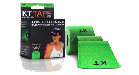 Bande predecoupee kt tape coton original vert 20 bandes