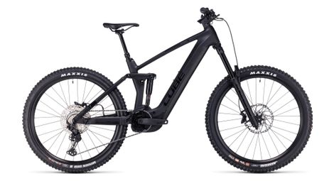 Cube stereo hybrid 160 hpc slx 750 27.5 electric full suspension mtb shimano deore/xt 12s 750 wh 27.5'' carbon grey black 2023