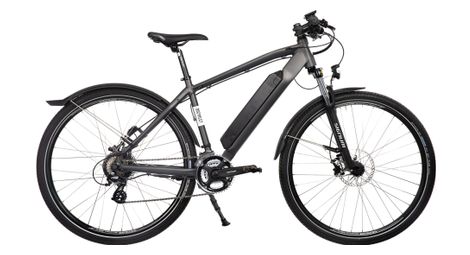 VTC Électrique Bicyklet Joseph Shimano Altus 7V 417 Wh 700 mm Noir Gris T.51 180/190cm - Produit Reconditionné