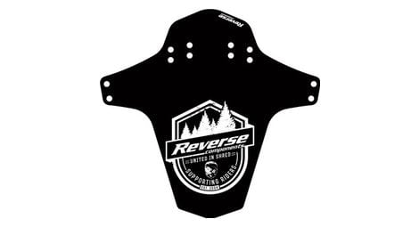 Guardabarros trasero / delantero reverse supporting riders mudfender black / white