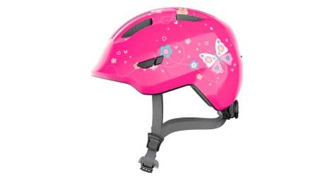 Abus casque vélo smiley 3.0 - papillon rose