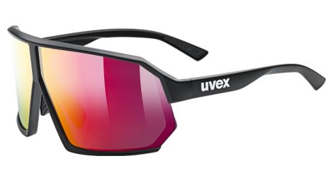 Uvex Sportstyle 237 Brille Schwarz/Verspiegelte Gläser Rot