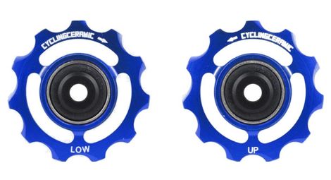 Cyclingceramic-laufrollenpaar für shimano 105 7150 di2 12v blau