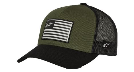 Casquette alpinestars flag vert/noir
