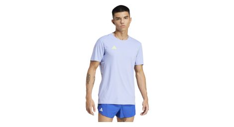 Maglia a maniche corte adidas adizero blu uomo