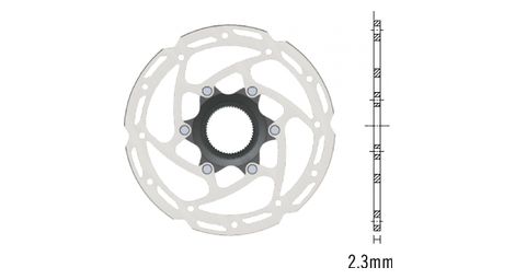 Tektro tr-45 centerlock bremsscheibe