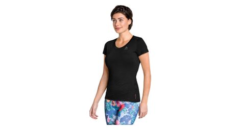 Maillot manches courtes odlo merino 130 noir femme