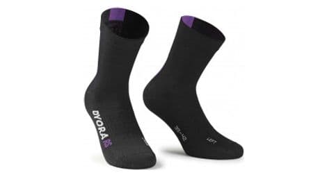 Socquettes assos dyora rs summer socks black violet