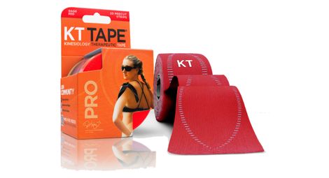 Bande prédécoupée kt tape pro rouge 20 bandes