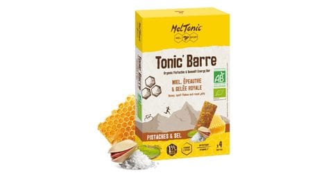 4 barres energetiques bio meltonic tonic pistache sel 4x25g