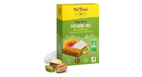Pack barres énergétiques bio meltonic tonic' barre pistache/sel - 4x25g