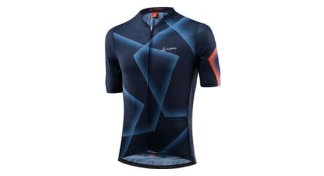 Loeffler maillot de cyclisme à manches courtes fz penta vent bleu foncé-bleu