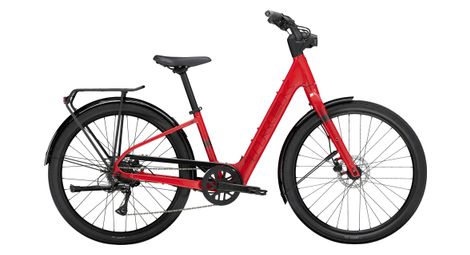 Vélo de ville électrique trek verve+ 1 lowstep lt 250wh shimano acera 8v rouge