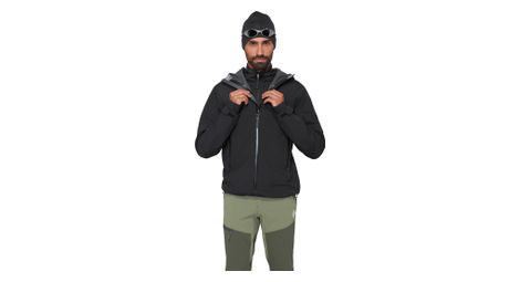 Veste Imperméable Mammut Crag Hooded Noir Homme