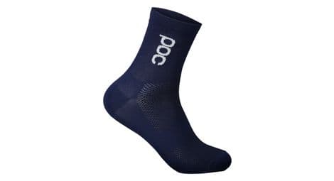 Poc essential road light navy blue sokken