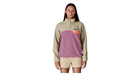 Polaire Patagonia Lightweight Synchilla Snap-T Beige/Rose Femme