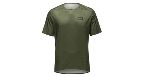 Maillot manches courtes gore wear contest kaki