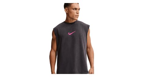 Canotta Nike Easy Work nera/rosa da uomo
