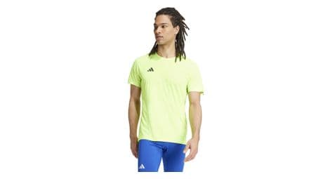 Maillot manches courtes adidas adizero jaune homme