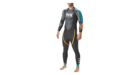 Tyr hurricane cat 2 triathlon wetsuit black/blue/orange