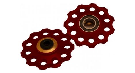 Ice galets de dérailleur rouge x 2 9/10v