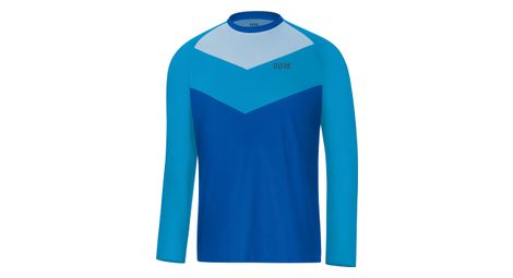 Gore apparel cycling c5 trail manga larga jersey dynamic blue