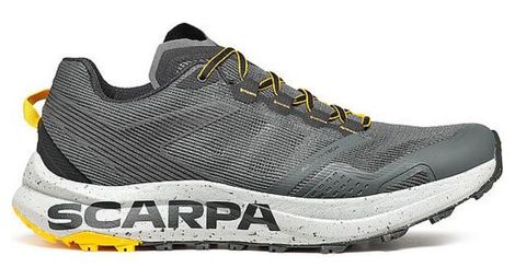 Scarpa Spin Planet Trailrunning-Schuhe Grau/Gelb Herren