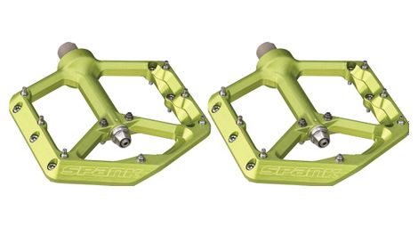 Paire de pedales plates spank oozy reboot vert