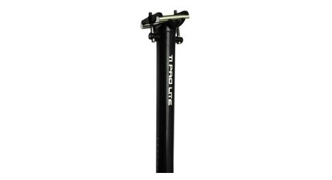KCNC Tige de Selle TI PROLITE Recul 0mm Noir 31.6 x 350.