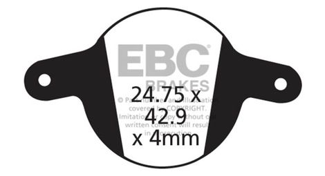 Ebc plaquettes de frein magura clara 01 et louise 02 rouge