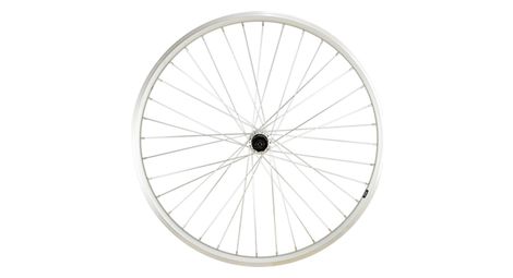 Roue vtt 26  ar blocage k7 jante argent mach1 er10 moy.shim tx500 v-brake 8/9/10v