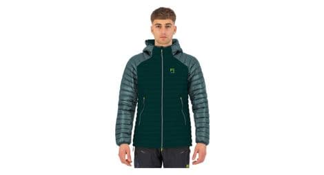 Doudoune duvet karpos alagna bleu vert