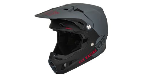 Fly racing fly formula cc centrum fullface helm mat grijs / zwart