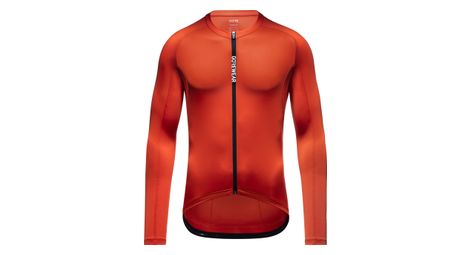 Gore wear spinshift orange long sleeve jersey