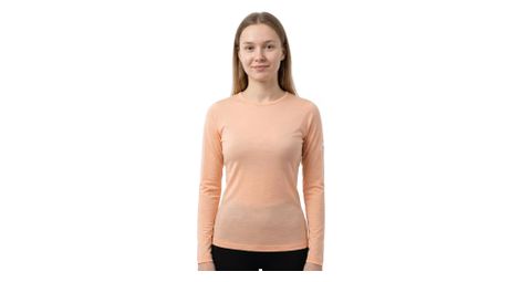 T-shirt technique Fjork Merino Bjork ML 140 en laine mérinos – respirant, thermorégulateur et anti-odeurs – Clair