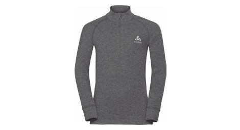 Odlo active warm eco kids 1/2 zip long sleeve jersey grey