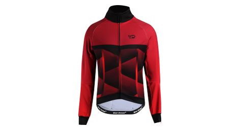 Veste de vélo cub cold noir/rouge