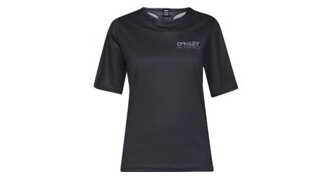 Maillot manches courtes femme oakley factory pilot noir
