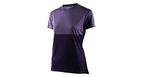 Maillot manches courtes femme troy lee designs lilium block orchid violet