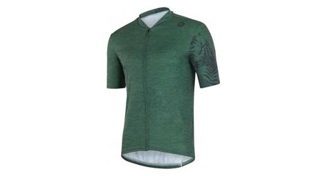 Mb wear naturaleza azul grava maillot de manga corta hoja verde