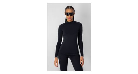 Damen Baselayer Langarm Thermal Seamless Schwarz