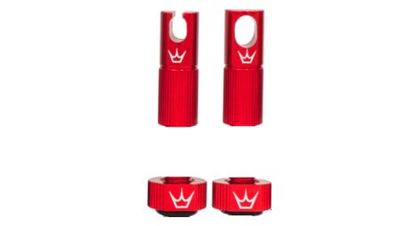 Peaty's x chris king (mk2) tubeless valve accessories red